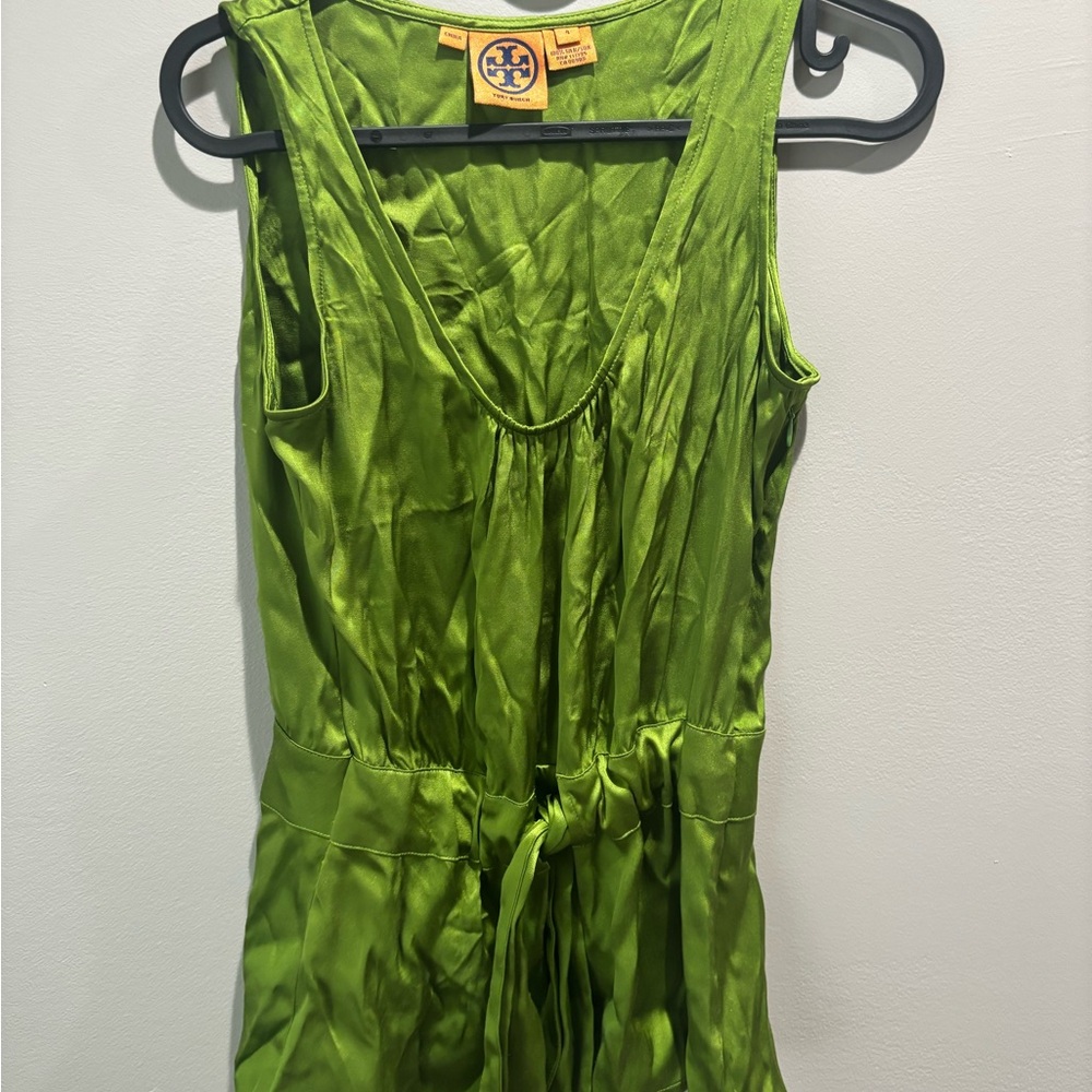 Tory Burch Apple Green Sleeveless Top